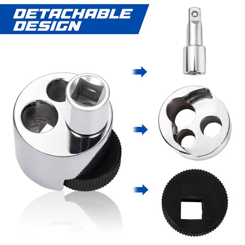 Heavy Duty Stud Remover And Bolt Extractor For 1/4 To 3/4 Inch Studs With Knurled Roller And Cam Lock Spurtar 1/2 Inch Drive Nut Extractor