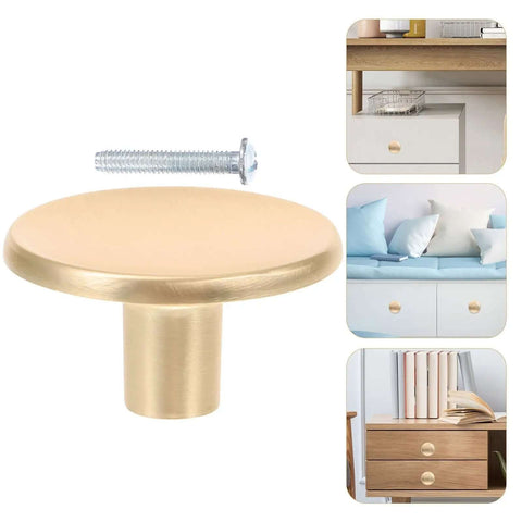 Gold Brushed Zinc Alloy Wardrobe Door Handle With Single Hole Cabinet Pull For Kitchen Cupboard And Closet Furniture Replacement