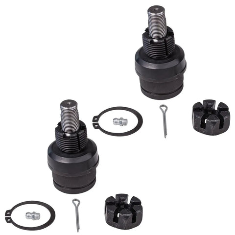 Front 11 Piece Suspension Kit For Jeep Wrangler TJ 1997 To 2006 Replacement From Pitman Arm To Steering Arm Includes Track Bar Drag Link Front Inner Tie Rods And Front Outer Tie Rods, two black metal joints