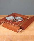 Extended Tenon Shaper Cutter Set 1 1 4 Inch Bore with aluminum body and C4 carbide blades on wood surface.