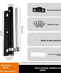 Heavy Duty Adjustable Door Closer With Aluminum Alloy Spring And Soft Close Action Built To Last Black Hardware parts details