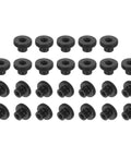 Knurled Thumb Nuts Set Of 26 M3x7mm Carbon Steel Round Knobs Fasteners With High Head Through Hole Hand Screws For 3D Printer Parts And Machinery