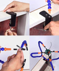 No Hands Soldering Clamp Aid With Four Alligator Clips Wire Clip Holder for Field Soldering and Auto Wiring installation