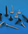 160 Piece Size 8 Modified Truss Wood Screws Kit For DIY Projects, self drilling self tapping fasteners in 410 stainless and black zinc