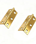12 Packs Gold Stainless Steel Butt Hinges 2.15 Inch For Cabinets And Doors With Matching Screws, Perfect For Jewelry Boxes, Tool Storage, Closets