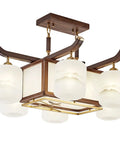 Straight Up Smooth Rectangular Wooden Pendant Light With Black Walnut Finish Hangin Easy In Any Living Space Or Cafe Delivering Top Tier Ambient Vibes And Energy Smart 90W Ceiling Lamp For Bars And Dining Rooms.