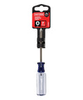PH 1 Screwdriver 3 Inch With Acetate Handle, Satin Nickel Finish, heat-treated alloy steel on white background.