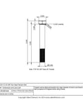 Beast Mode Pack of 2 Grade 5 Ti 6 Al 4V Titanium Hex Head Bolts 7 16 20 X 3 1 4 Unf technical drawing with measurements