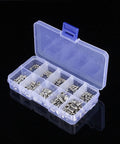 Heavy Duty Stainless Steel Hex Socket Screw Kit With Precise Hex Set includes M3 M4 M5 M6 sizes 200 piece hardware set in box