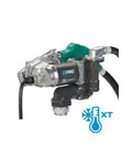 Workhorse 25 Gpm Fuel Transfer Pump With Auto Shutoff Nozzle showing heavy-duty design and XT freeze protection features.