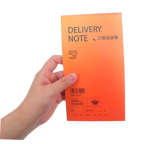 Carbonless Receipt Book 3 Part Duplicate Paper For Quick Customer Invoices And Simple Small Biz Record Keeping Legible Invoice Pad For Transactions And Inventory, orange delivery note pad