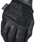 Black Heavy Duty Tactical Recon Gloves with Slim Fit Leather for Maximum Dexterity Touchscreen Compatible and Machine Washable Large