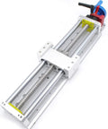 Rock Solid Linear Stage Actuator With SFU1605 Ball Screw And Manual Guide delivering smooth 600mm stroke, aluminum frame.