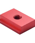 Red T slot nut for Beefy Aluminum T Track Slider And T Slot Nut Set For Woodworking Tables And Saws Fits M6 And M8 Slots