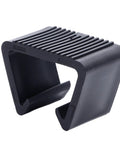 Single black 8 Pieces Outdoor Furniture Clips For Sectional Sofas And Rattan Patio Sets, durable connector clip close-up