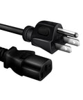 Durable AC Power Cord For Korg Pro Arranger T2 And EXT2 Music Workstation 61 Key Keyboard, 3 Prong US Plug, Black Cable