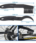 4 Piece Multipurpose Motorcycle And Bicycle Chain And Gear Cleaning Brush Kit With 3 Sided Bristles kit dimensions and bike use