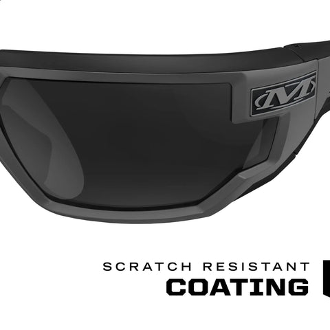 Close-up of Vision Type X Safety Glasses With Advanced Anti Fog And Scratch Resistant Lenses Lightweight Black Frame