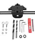 3 in 1 Dowel Jig Kit Built Tough With Adjustable High Carbon Steel Center Block For Precision Woodworking Includes 8mm 10mm 12mm Drill Bits