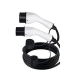 Heavy Duty Type Two To Type One EV Charging Cable Sixteen Feet Long SAE J1772 Adapter with dual connectors for easy charging.