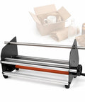 Manual Honeycomb Paper Dispenser Featuring A Smooth Crank Handle For Hassle Free Kraft Cushion Wrap And Compact Tabletop Packing Station To Keep Fragile Goods Totally Secure on a white background.