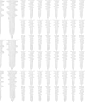 Heavy Duty Drywall Anchors Kit With Spiral Expansion, 300 white plastic anchors arranged in multiple sizes