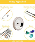 Sharpen Old Blades With This Badass CBN Grinding Wheel Built For Razor Precision Six Inch Face Width Half Inch Arbor fits various tools.