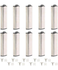 10 Pack Stainless Steel Door Latch Magnetic Cabinet Catches for Wardrobe Anti Corrosion ABS Wear Resistant Easy Quick Install Strong Suction Hold