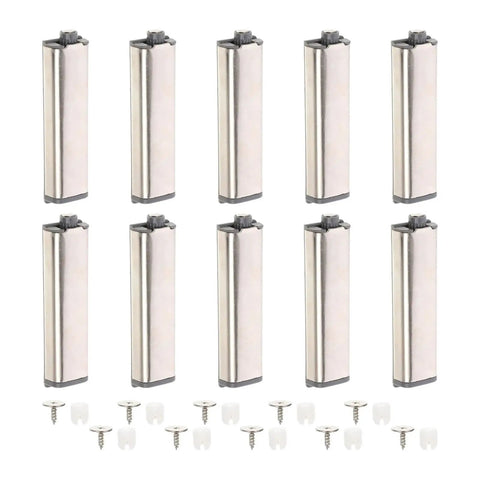 10 Pack Stainless Steel Door Latch Magnetic Cabinet Catches for Wardrobe Anti Corrosion ABS Wear Resistant Easy Quick Install Strong Suction Hold