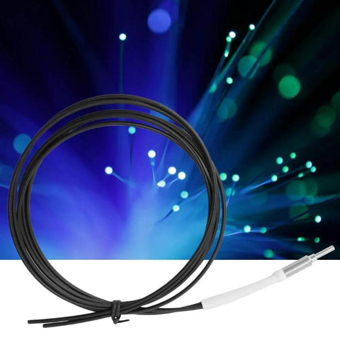 Fiber Optic Sensor Probe Cable 1 Meter Long With Gasket Nut Light Sense Diffuse Reflective Digital Fiber Optic M6 Probe