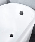 Tip-Toe Tub Drain Kit in Matte Black with solid brass build showing no-fuss basket strainer and two-hole overflow faceplate