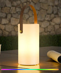 Solar Lantern Table Lamp 2 In 1 Portable USB Rechargeable LED Cordless Light With Remote Control 8 Color Options Waterproof IP44