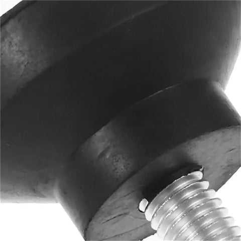 Close-up of Beefy Heavy Duty Leveling Feet With Adjustable Threaded Levelers, showing durable foot pad and threaded adjustment