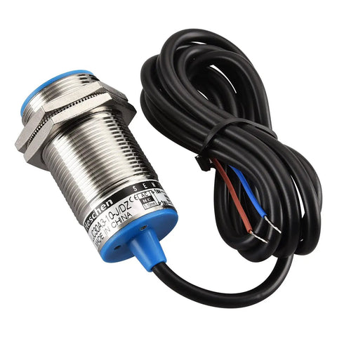Capacitive Proximity Sensor Shield Type LJC30A3 10 JDZ with shielded mount, two-wire output, and attached cable for dielectric sensing.
