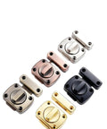 Gate Latch Slide Bolt Lock Rotating Hasp Latches Double Sided Locks in various finishes including gold, silver, and black.