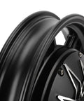 14 Inch Aluminum Alloy Hub Motor For Electric Scooter Upgrade 2000W To 5000W black wheel close-up showing heavy duty design and durable construction.