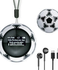 Kid Friendly Soccer Ball MP3 Player With 64GB Storage And Bluetooth 5.0 Built In Speaker FM Radio Recording Pedometer Includes Headphones
