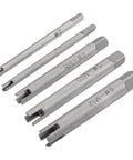 Top Tier Alloy Steel Broken Tap Extractor Kit With 5 Essential Metric Sizes From M5 To M10 Features Tough Square Drive And Three Claw Design For Easy Removal Of Stripped Taps No Mess No Stress Just Get It Done Fast. M5-M10 alloy steel tap extractor set, 3-claw square drive