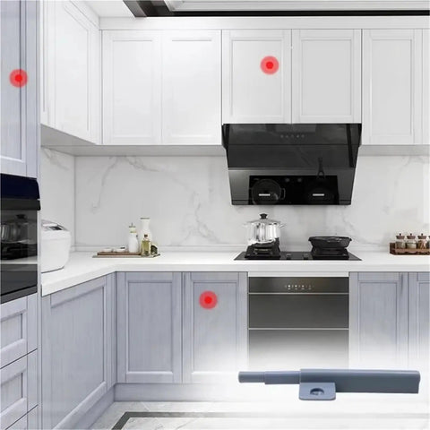 Push To Open Cabinet Catches With Magnetic Latch 20 Pack Quiet Close Invisible Handle Easy Install for kitchen cabinets