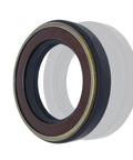 Front view of 40x62x11 mm radial shaft oil seal with brown inner lip and dark outer ring.