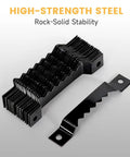 Sixty Piece Premium Sawtooth Picture Hangers With Matching Wall Screws And Utility Bag Dang Fast Install showing black high-strength steel hangers.