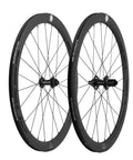 Aero Carbon Wheel Set With Center Lock Disc Hubs, 45mm Deep Clincher, 25mm Width, UD Matte Carbon Weave, Glossy Black