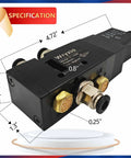 Push Pull Air Valve Four Way Two Position Manual Heavy Duty Tailgate Valve for Dump Trucks with 12V Electronic Control