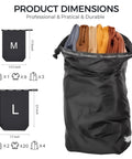 Travel Compression Laundry Bag No Pump Needed Vacuum Space Saver with clothing storage capacity in medium and large sizes