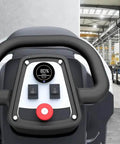 Close-up of control panel on 20 Inch Walk Behind Floor Scrubber With Brush And Lithium Battery, 5 Hour Run Time, 13 Gallon Capacity