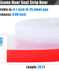 2 Inch By 20 Foot Silicone Draft Seal Tape For Doors And Windows, Extra Thick 2mm Weather Stripping With Heavy Duty Adhesive