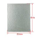 Set Of 5 Microwave Mica Sheets Thickened Heat Insulation Board 12 By 15 Cm with size dimensions marked