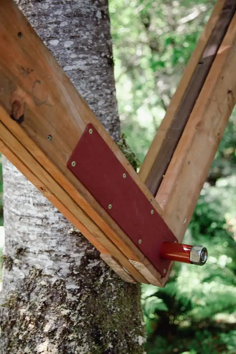 Tree Fort Hardware Kit With Static Yoke And Two Tabs To Expand Your Treehouse Footprint And Improve Platform Stability And Level Up DIY Adventures For Outdoor Builds And Family Fun