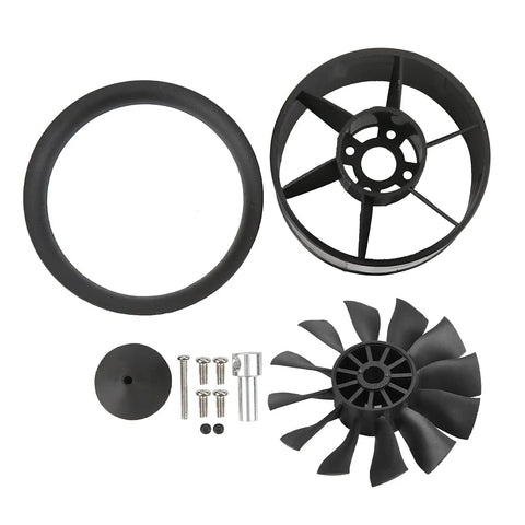 High Performance 50mm Ducted Fan for RC Jets and EDF Aircraft With 12 Blade Prop Kit Beefed Up Injection Molded Housing parts