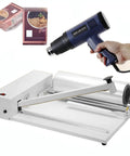 TYBJLXF 2-In-1 Shrink Wrap Heat Sealing Machine With Wrap Gun featuring a heat gun and shrink roll, ideal for commercial packaging.